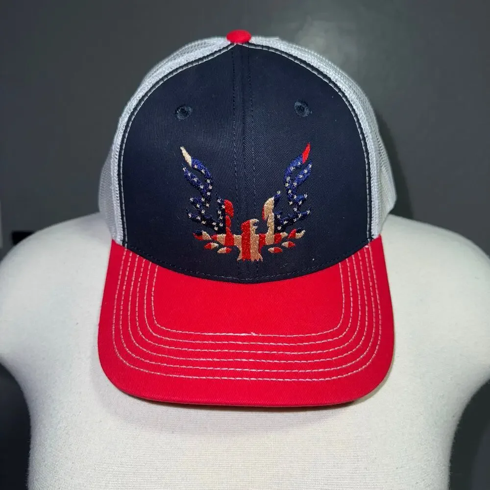 Vintage Style Patriotic Eagle Trucker Hat